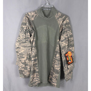 Massif Airman Battle Shirt USAF Mens Medium Green Camo FR Combat Military